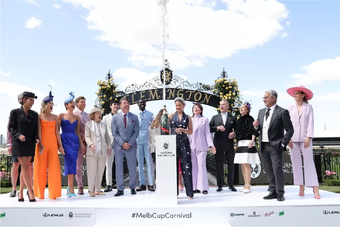 Michelle presenting at Melbourne Cup 2023 - 001